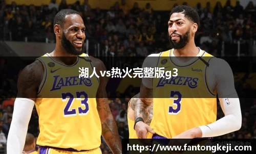 湖人vs热火完整版g3